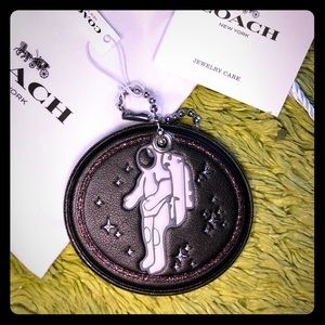 NASA coach Astronaut keychain hang tag